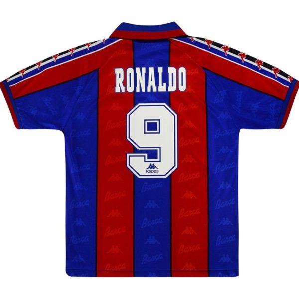 Ronaldo #9 Retro Barcelona Home Jersey 1996/97