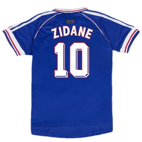 Zidane #10 Retro France Home Jersey World Cup 1998