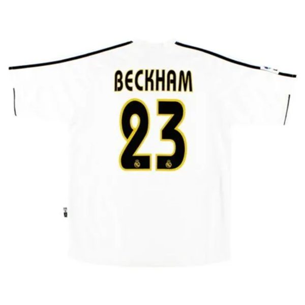 BECKHAM #23 Retro Real Madrid Home Jersey 2003/04