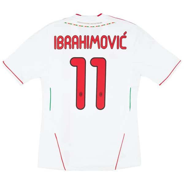 Ibrahimović #11 Retro AC Milan Away Jersey 2011/12