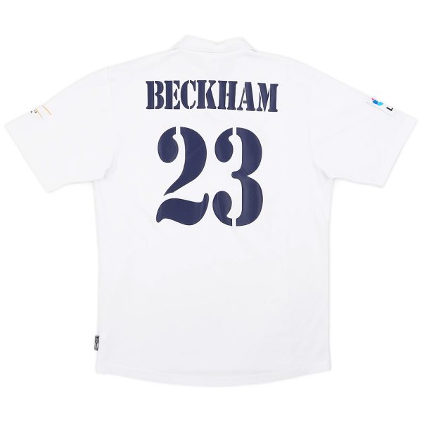 BECKHAM #23 Retro Real Madrid Centenary Home Jersey 2002/03