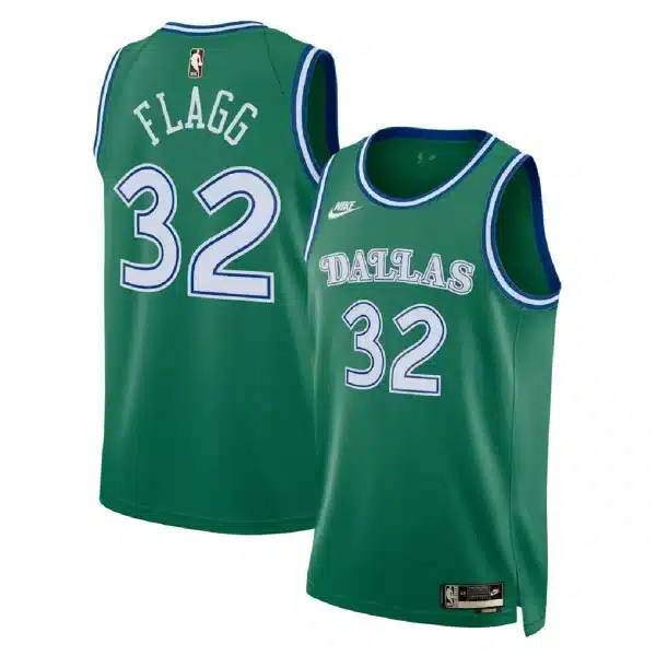Unisex Dallas Mavericks Cooper Flagg #32 Green Swingman Jersey – Classic Edition