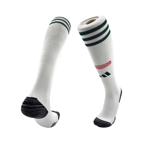 Kids Bayern Munich Away Soccer Socks – White 2025/26
