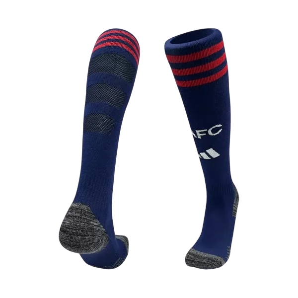 Arsenal Away Soccer Socks – Black 2025/26