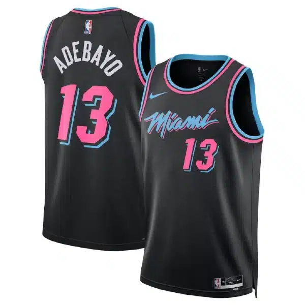 Unisex Miami Heat Bam Adebayo #13 Black Swingman Jersey 2025/26 – City Edition