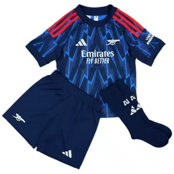 Kids Arsenal Away Jersey Full Kit 2025/26