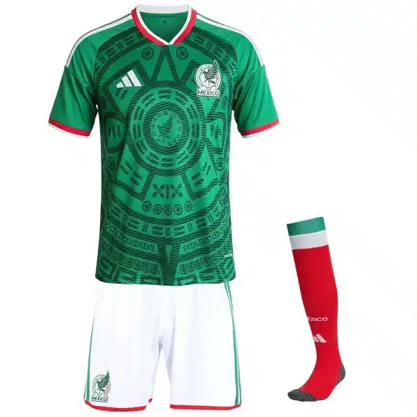 Kids Mexico Home Jersey Full Kit World Cup 2026