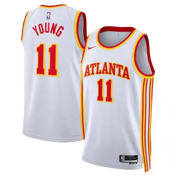 Unisex Atlanta Hawks Trae Young #11 White Swingman Jersey – Association Edition