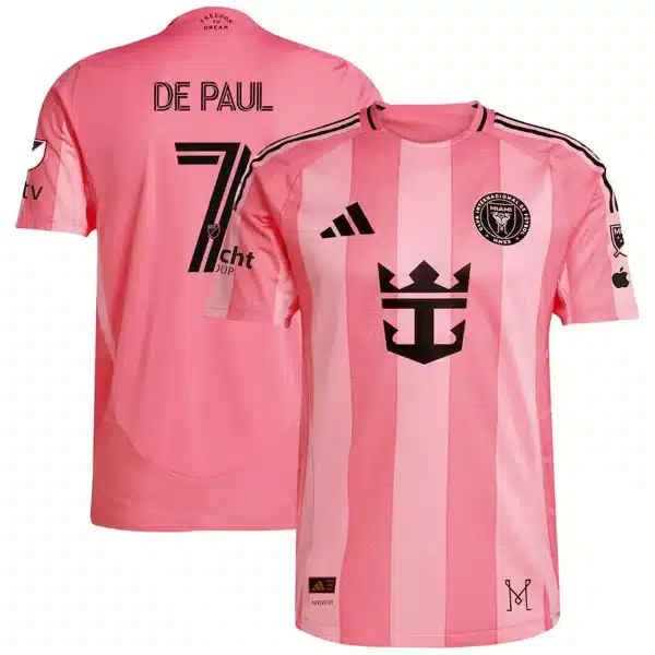 DE PAUL #7 Inter Miami Home Match Jersey Player Version 2025