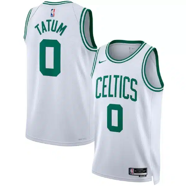 Youth Boston Celtics Jayson Tatum #0 White Swingman Jersey – Association Edition