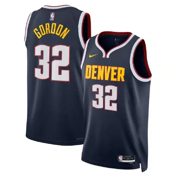 Unisex Denver Nuggets Aaron Gordon #32 Navy Swingman Jersey – Icon Edition