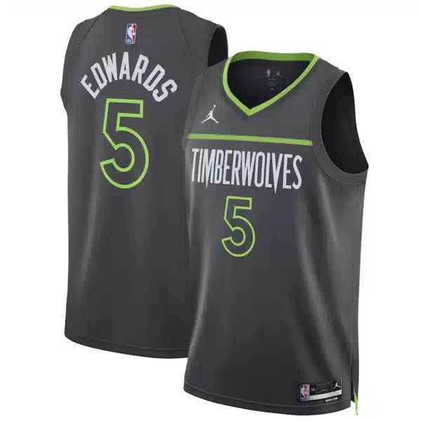 Unisex Minnesota Timberwolves Anthony Edwards #5 Navy Swingman Jersey – Icon Edition