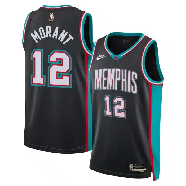 Unisex Memphis Grizzlies Grizzlies Ja Morant #12 Black Swingman Jersey – Classic Edition