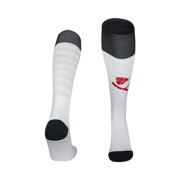AC Milan Away Soccer Socks – White 2025/26