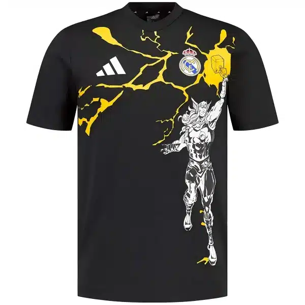 Real Madrid x Marvel T-Shirt 2025/26 Black