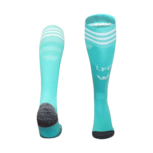 Kids Liverpool Third Soccer Socks – Green 2025/26