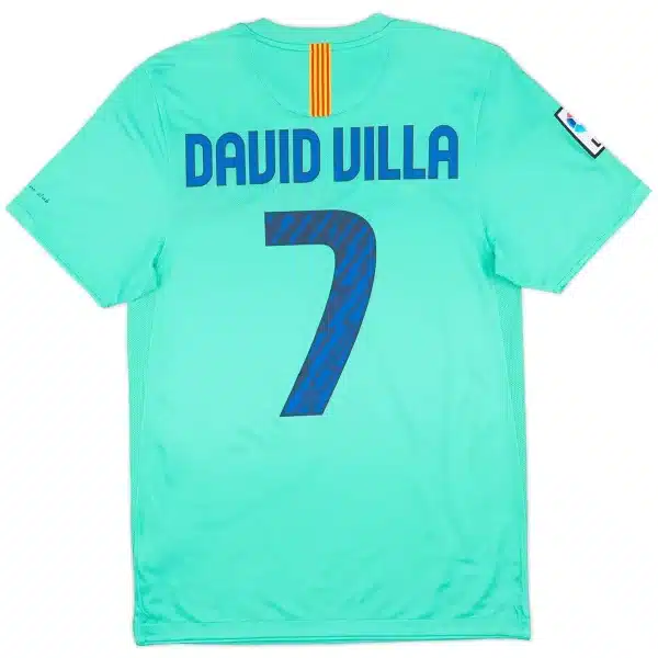 David Villa #7 Retro Barcelona Away Jersey 2010/11