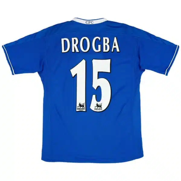 Drogba #15 Retro Chelsea Home Jersey 2003/05