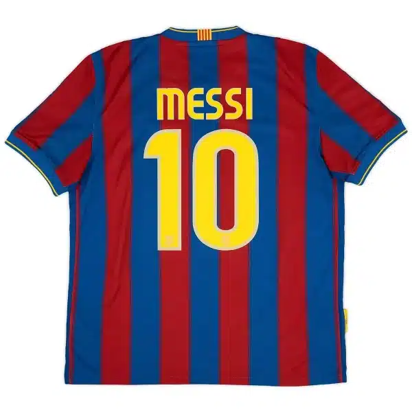 Messi #10 Retro Barcelona Home Jersey 2009/10