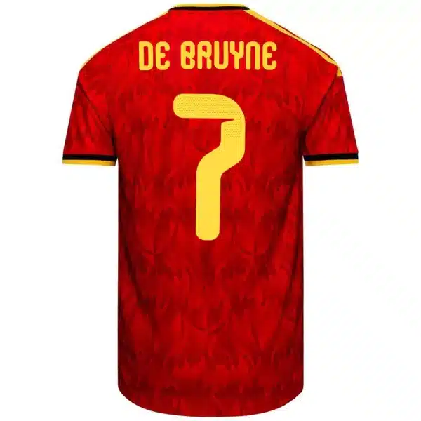 De Bruyne #7 Belgium Home Match Jersey Player Version World Cup 2026