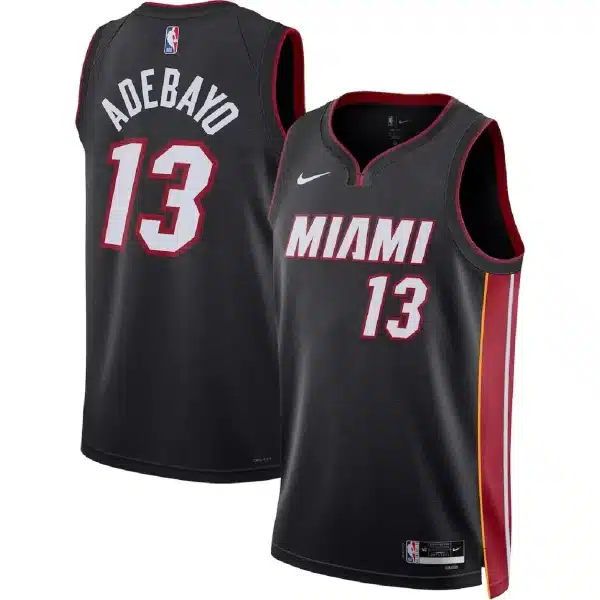 Unisex Miami Heat Bam Adebayo #13 Black Swingman Jersey – Icon Edition