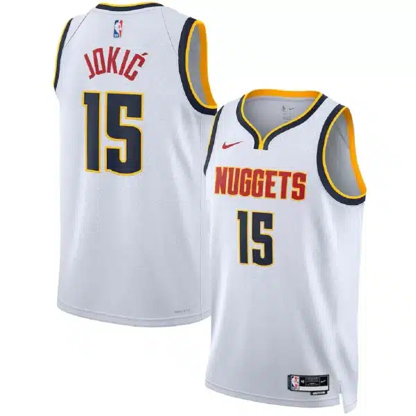Unisex Denver Nuggets Nikola Jokić #15 White Swingman Jersey – Association Edition