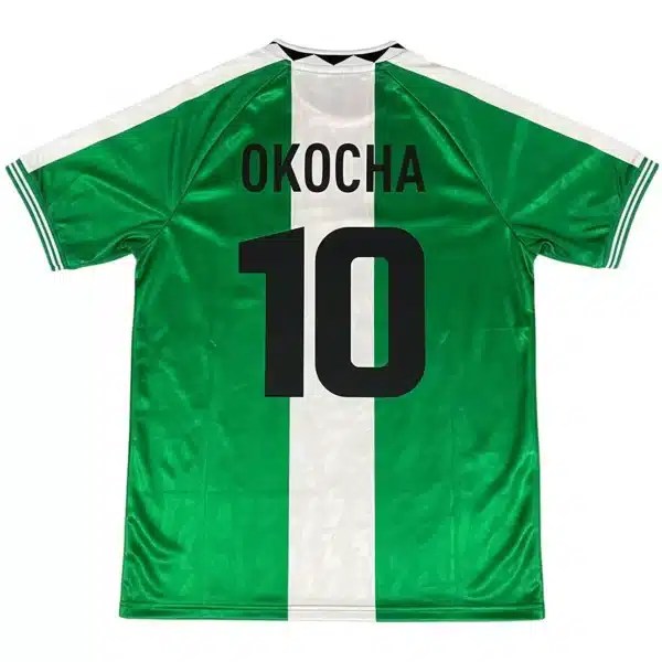 Okocha #10 Retro Nigeria Home Jersey 1996
