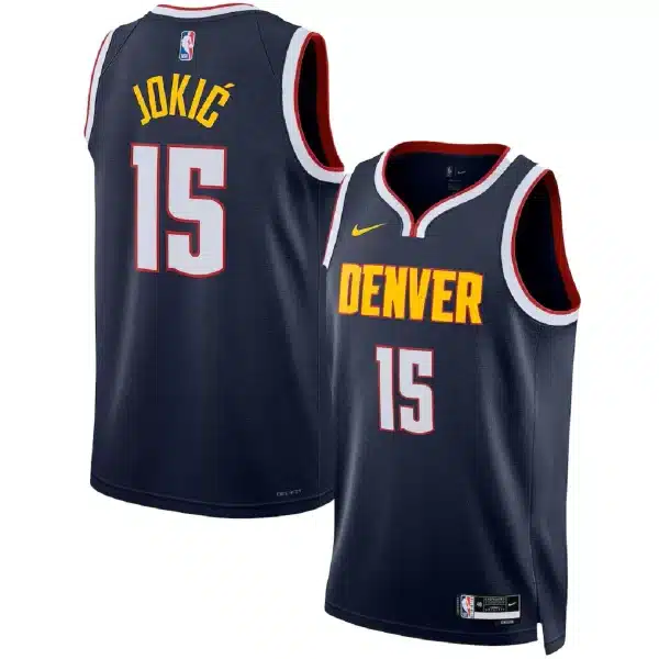 Unisex Denver Nuggets Nikola Jokić #15 Navy Swingman Jersey – Icon Edition