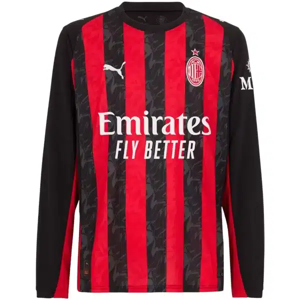 AC Milan Home Long Sleeve Jersey 2025/26