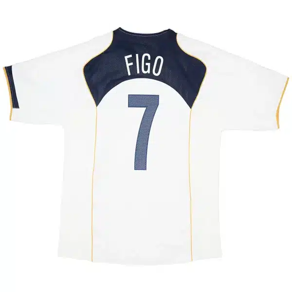 Figo #7 Retro Portugal Away Jersey Euro Cup 2004