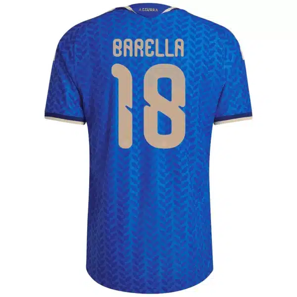 Barella #18 Italy Home Match Jersey Player Version World Cup 2026