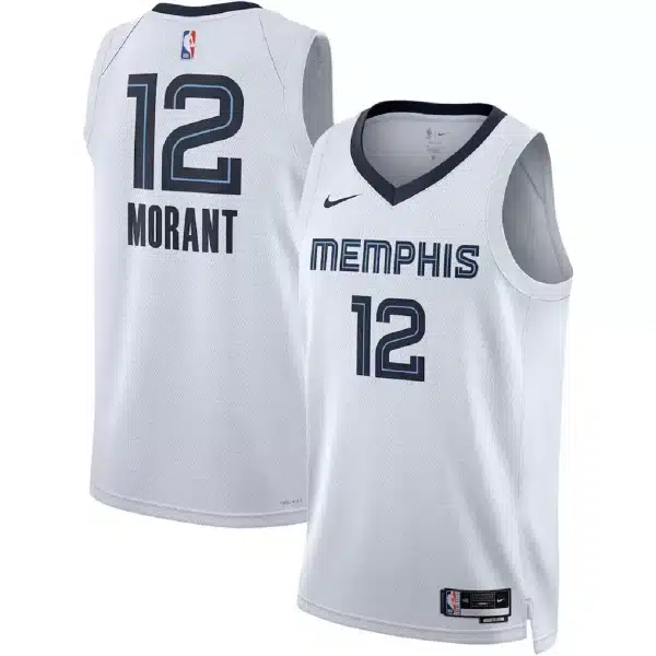 Unisex Memphis Grizzlies Grizzlies Ja Morant #12 White Swingman Jersey – Association Edition