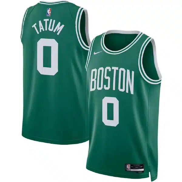 Unisex Boston Celtics Jayson Tatum #0 Green Swingman Jersey – Icon Edition