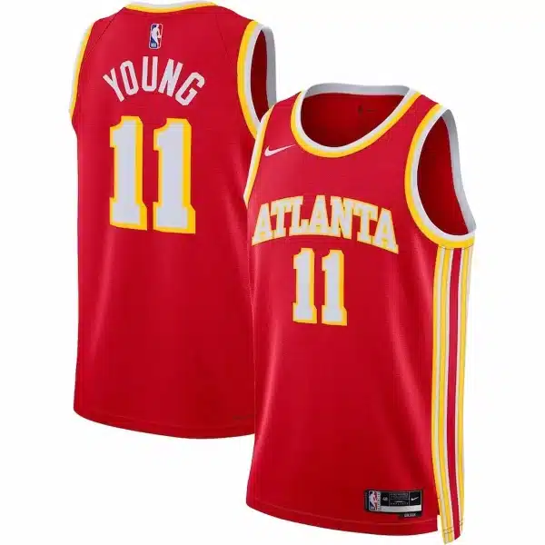 Unisex Atlanta Hawks Trae Young #11 Red Swingman Jersey – Icon Edition