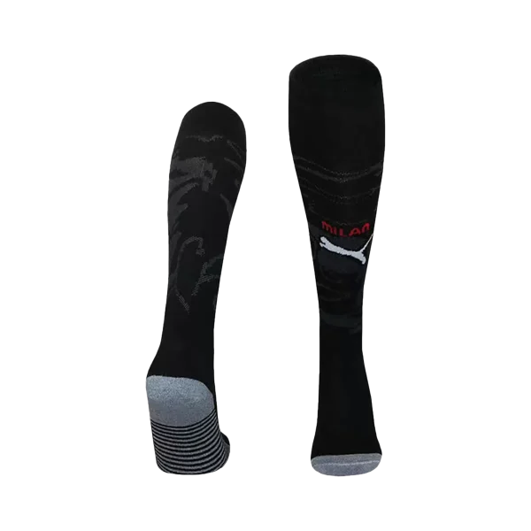 Kids AC Milan Home Soccer Socks – Black 2025/26