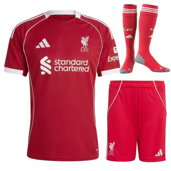 Liverpool Home Jersey Full Kit 2025/26
