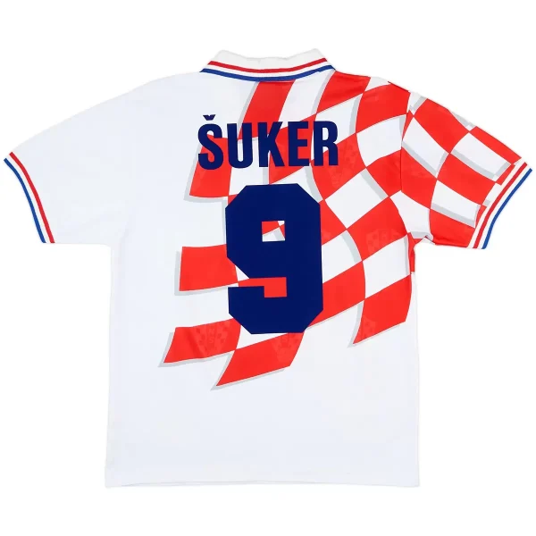 Šuker #9 Retro Croatia Home Jersey World Cup 1998