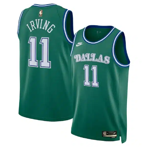 Unisex Dallas Mavericks Kyrie Irving #11 Green Swingman Jersey – Classic Edition