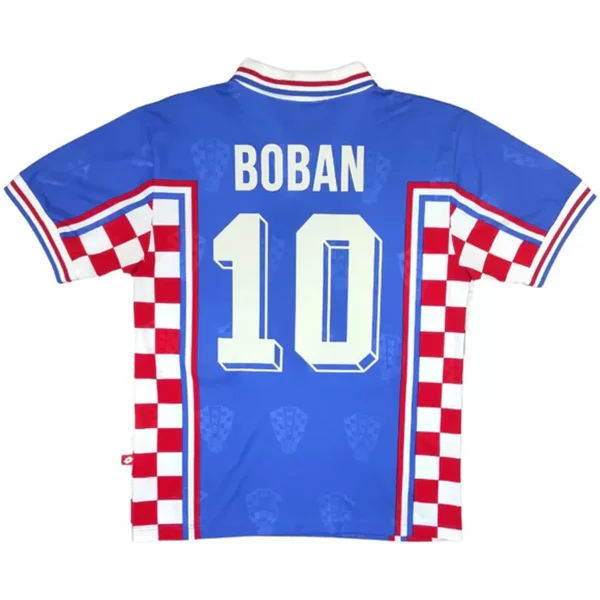 Boban #10 Retro Croatia Away Jersey World Cup 1998
