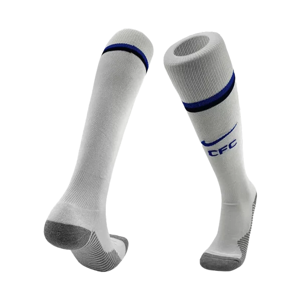 Chelsea Home Soccer Socks – White 2025/26