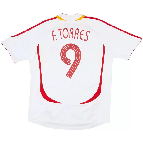 Torres #9 Retro Spain Away Jersey World Cup 2006