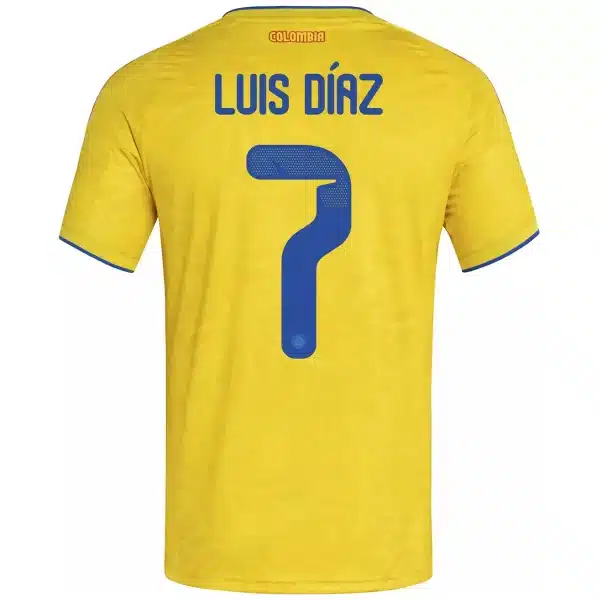 Luis Díaz #7 Colombia Home Jersey World Cup 2026