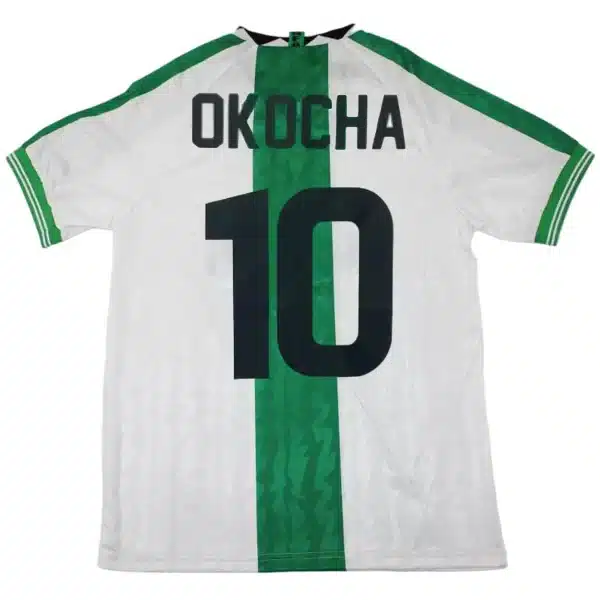 Okocha #10 Retro Nigeria Away Jersey 1996