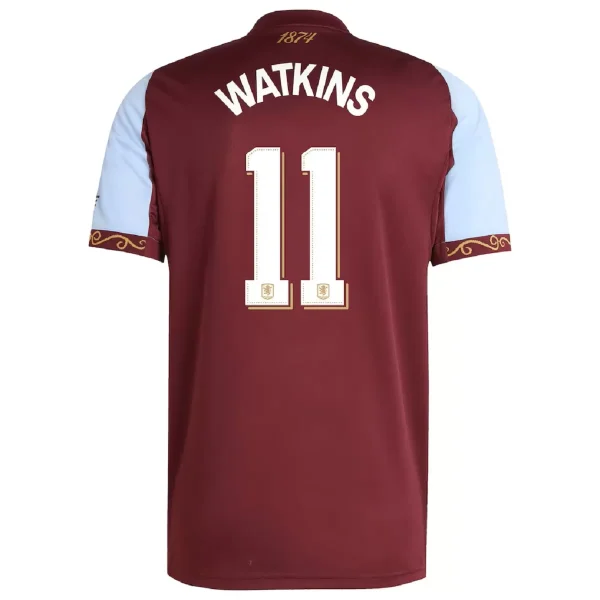 WATKINS #11 Aston Villa Home Jersey 2025/26 – Cup Font