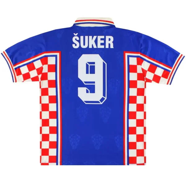 Šuker #9 Retro Croatia Away Jersey World Cup 1998