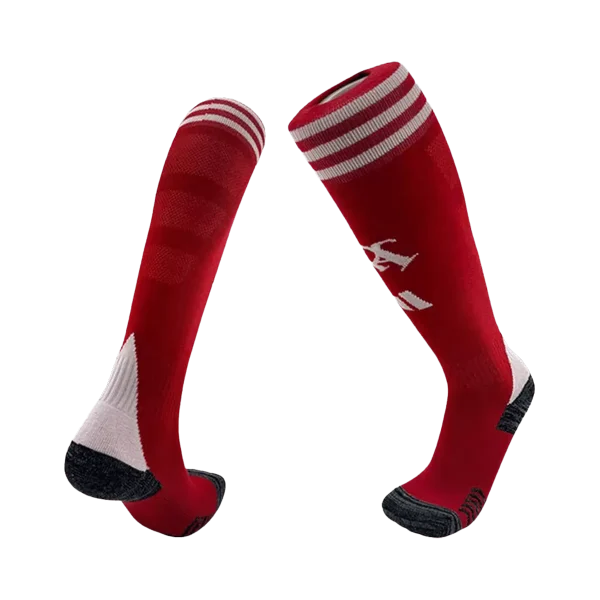 Kids Arsenal Home Soccer Socks – Red 2025/26