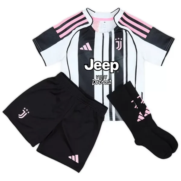 Kids Juventus Home Jersey Full Kit 2025/26