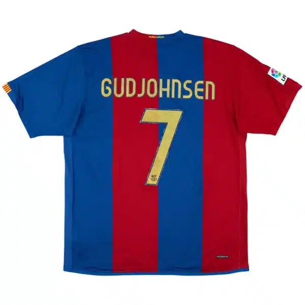 Gudjohnsen #7 Retro Barcelona Home Jersey 2006/07