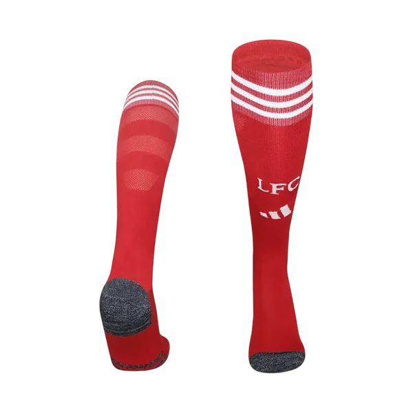 Kids Liverpool Home Soccer Socks – Red 2025/26
