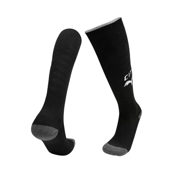 Manchester City Away Soccer Socks – Black 2025/26